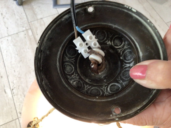 Image 1 of Lampada da sospensione Art Déco Albasten Schaal