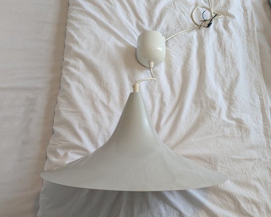 Image 1 of Vintage Trumpet / Witches Hat Hanging Lamp