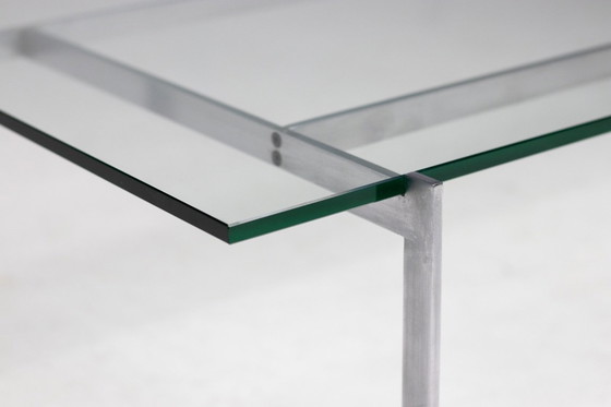 Image 1 of ARCHITECTURAL RECTANGULAR COFFEE TABLE IN STEEL AND GLASS