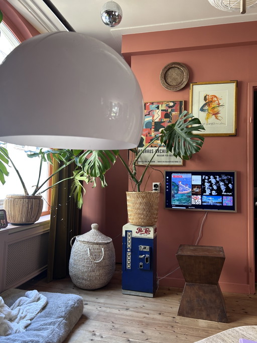 Vintage sculptural pedestal | brutalist postmodern 1970s