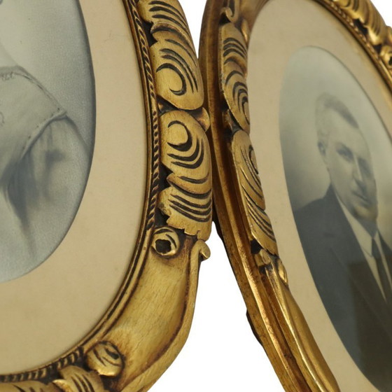 Image 1 of Antieke Portretten  Bladgoud ca 1900