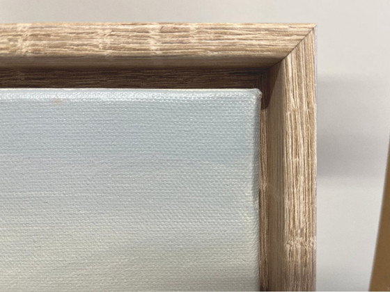 Image 1 of Paisaje de verano, pinturas acrílicas sobre lienzo, cuadro original con marco, 43 x 33 cm