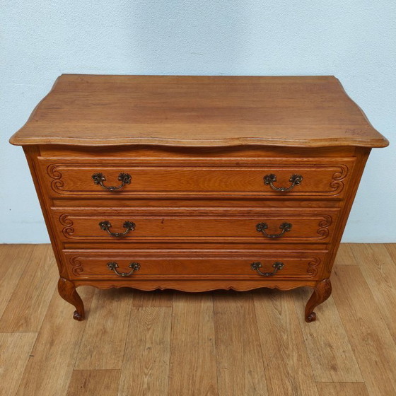 Image 1 of Cassettiera vintage in legno, comò, cassettiera, mobili da bagno