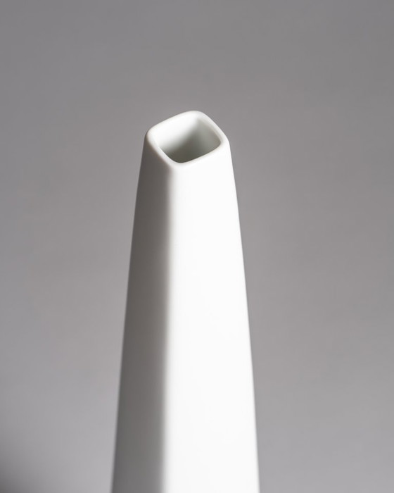 Image 1 of Rare XL Porcelain Vase Duo Hans Theo Baumann Rosenthal Germany 60s Vintage Chic