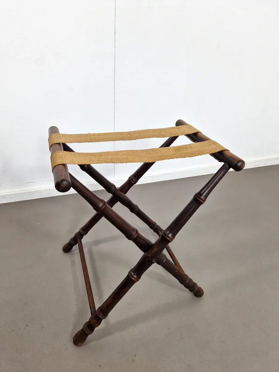 Klappbarer Gepäckträger | Faux Bambus | 1910, Kleiderständer (Foto 9 von 9)