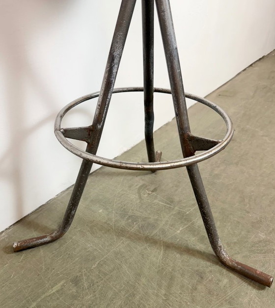 Image 1 of Grey Industrial Workshop Stool, 1960s