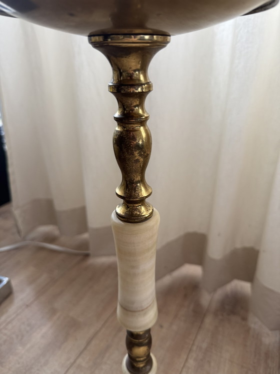 Image 1 of Large candlestick with onyx