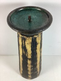 Keramik-Kerzenhalter, Schwarz (Foto 4 von 6)