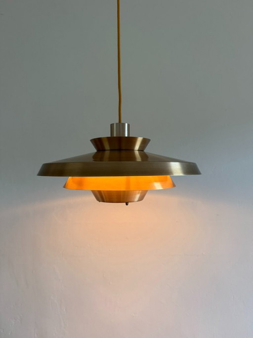 Vintage Danish copper design pendant - mulitlayered lamp