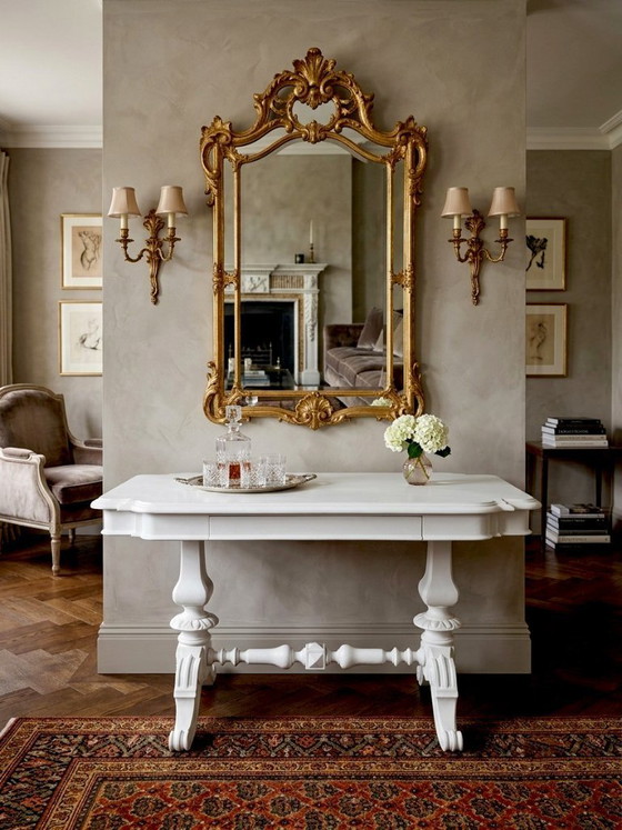 Image 1 of Louis Philippe walnut coffee table, 19th century, white lacquer