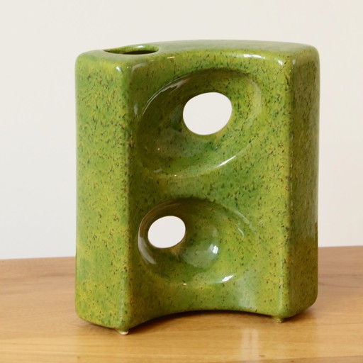  Roberto Rigon sculptural vase, Bertoncello Italy 1970.