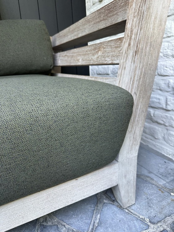 Divano in teak Mia Gommaire – Divani, Textile, Wood (photo 5 of 5)