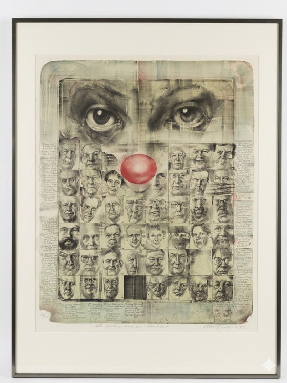 Lithographie d'Oldrich Kulhanek « L'humour cessera », 1989 – Objets déco, Paper (photo 3 of 5)