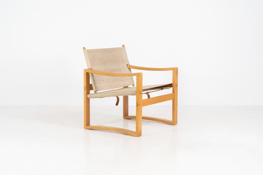 Safari chair by Børge Jensen for Bernstoffmoinde Møbelfabrik (Denmark, 1970s).