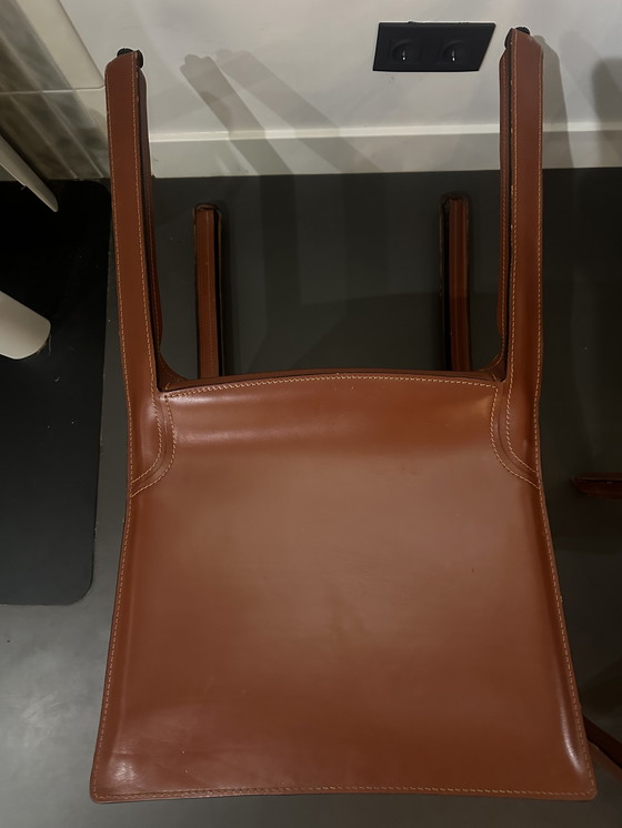 Image 1 of 6x Cassina Chairs Cab 412 By Mario Bellini