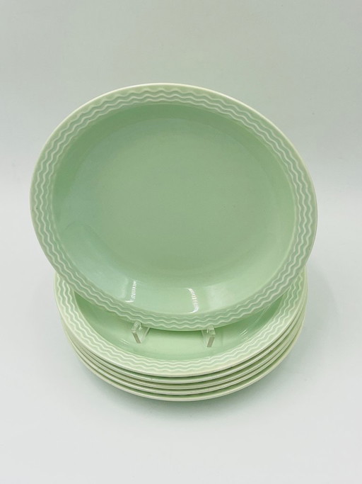 Set of 6 Villeroy & Boch Ondine Plates