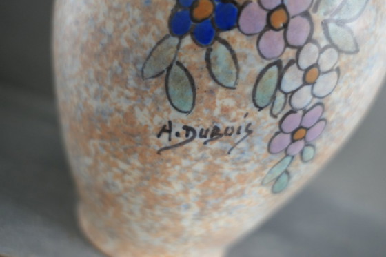 Image 1 of Art Deco A. Dubois vaas pastelkleuren