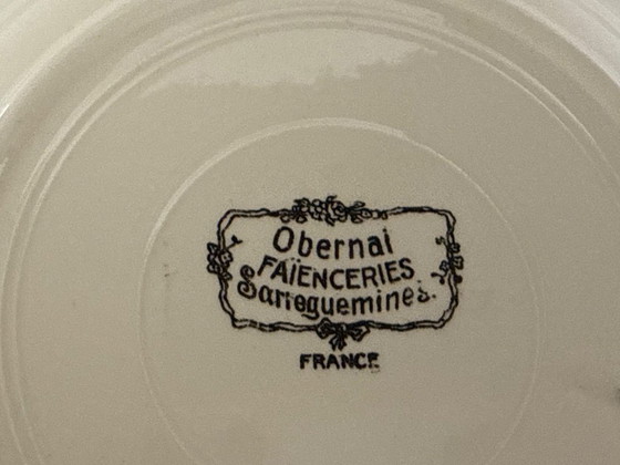 Image 1 of Obernai Faienceries Sarreguemines France decoration plate