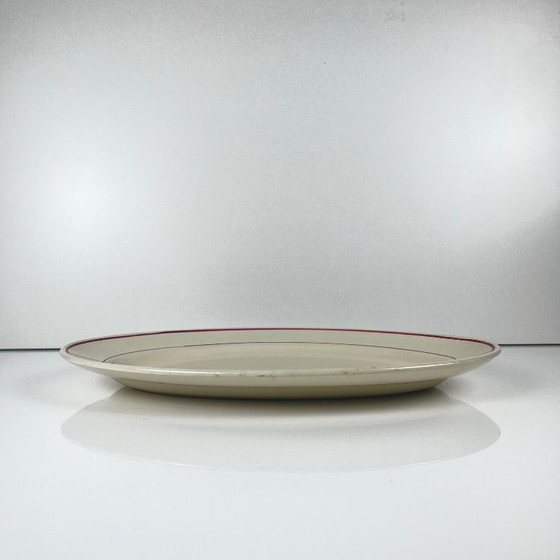 Image 1 of Grande piatto ovale "Samois" di Sarreguemines, inizio XX secolo