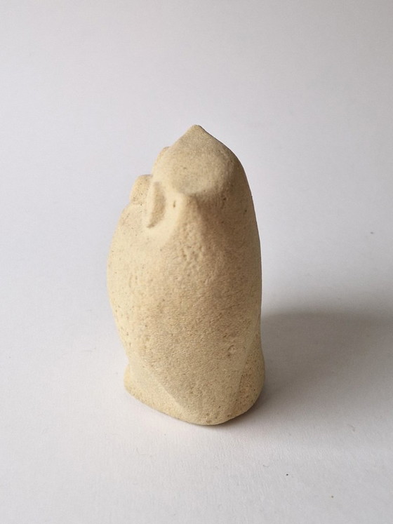 Marbell Stone Art Belgium - Hibou - Marqué, Sculptures, Pierre, Beige, Design (photo 4 sur 6)