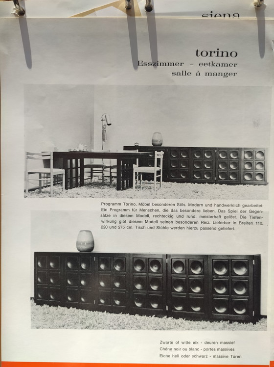Image 1 of Schwarzes brutalistisches Sideboard von Frans Defour, Belgien 1970er