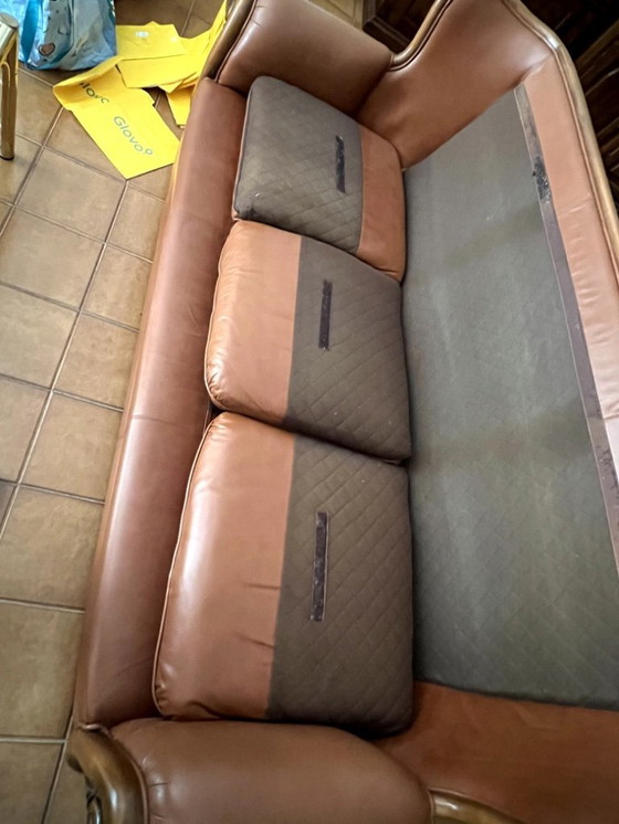 Image 1 of Set divano e poltrone ( 3 ) Vintage in pelle