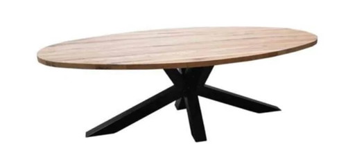 ANDROS oak dining table 220cm-120cm