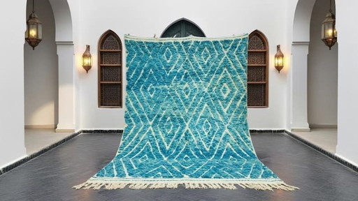 Alfombra tradicional de lana auténtica hecha a mano, 200/300 cm.