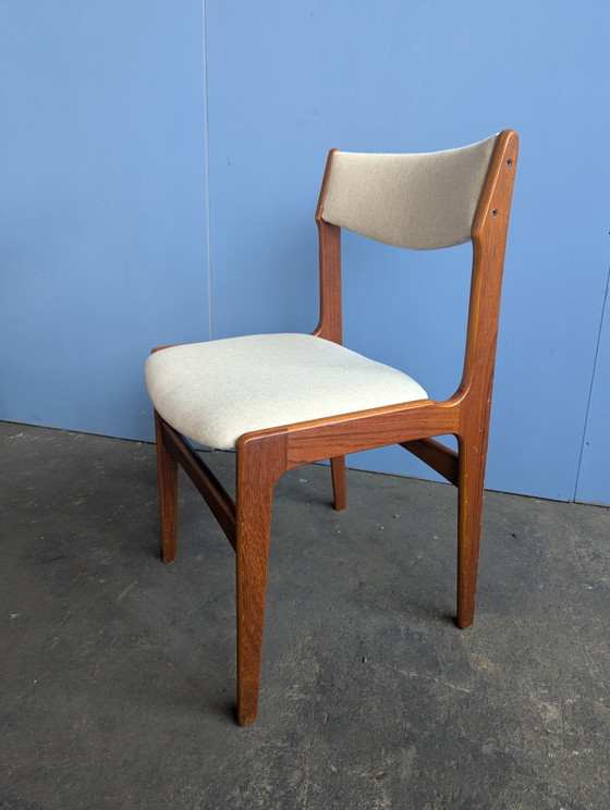 6x Teak Mid Century Dining Chairs - Erik Buch – Wood (photo 4 of 13)