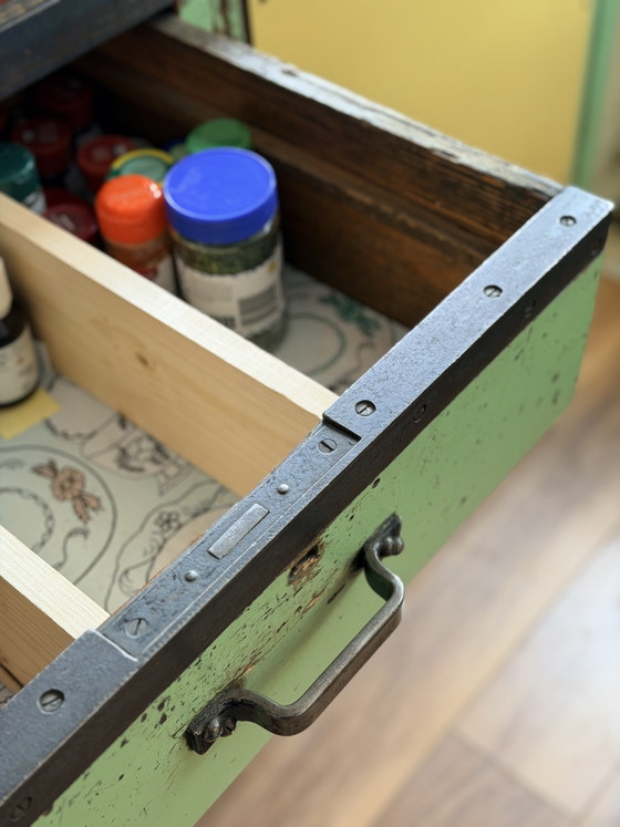 Bloque de taller industrial original – Armarios de almacenamiento, Wood, Iron (photo 9 of 15)