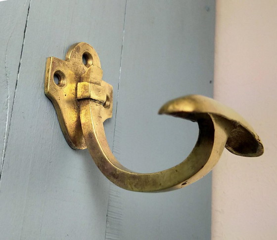 Brass Marine Style Coat Rack (photo 2 of 5)