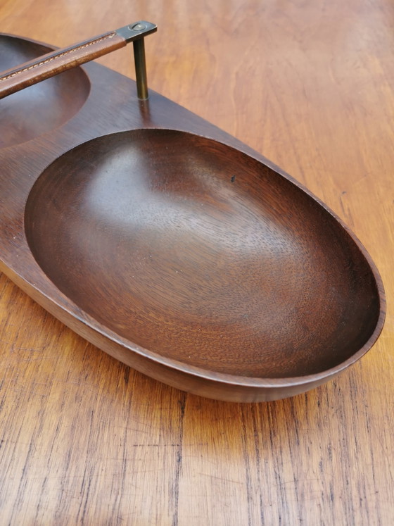 Image 1 of Originele vintage mid-century notenschaal (model 451) ontworpen door Carl Auböck 