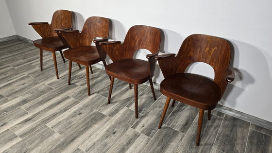 Image 1 of Esszimmerstühle von Oswald Haerdtl für Ton, 4er-Set