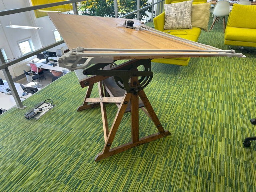 Vintage Architekten-Zeichenbrett / Zeichentisch – bureau, Wood