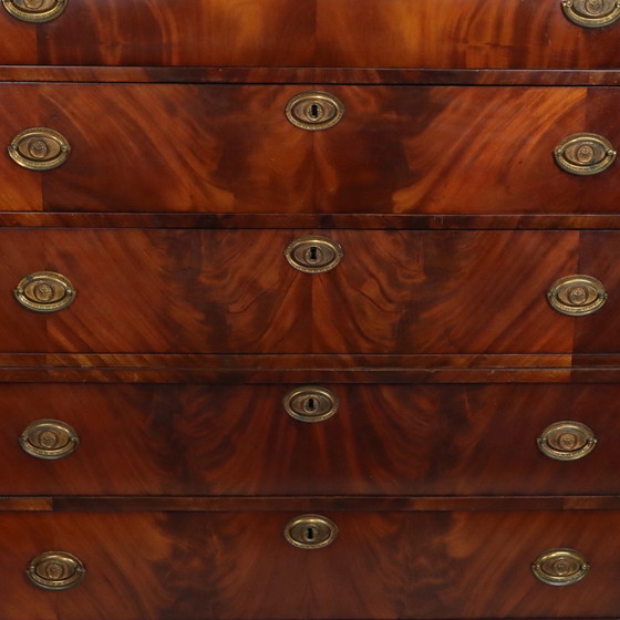 Image 1 of Drawer Cabinet Chiffonnière Flamed Mahogany