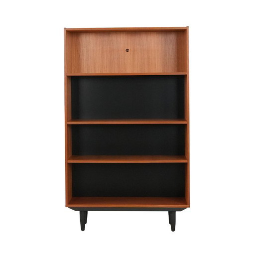 Libreria in teak, design danese, anni '70, produzione: Danimarca
