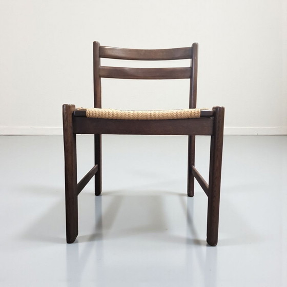 Image 1 of Satz von vier Esszimmerstühlen im Stil von Børge Mogensen, Serie Asserbo, 1970