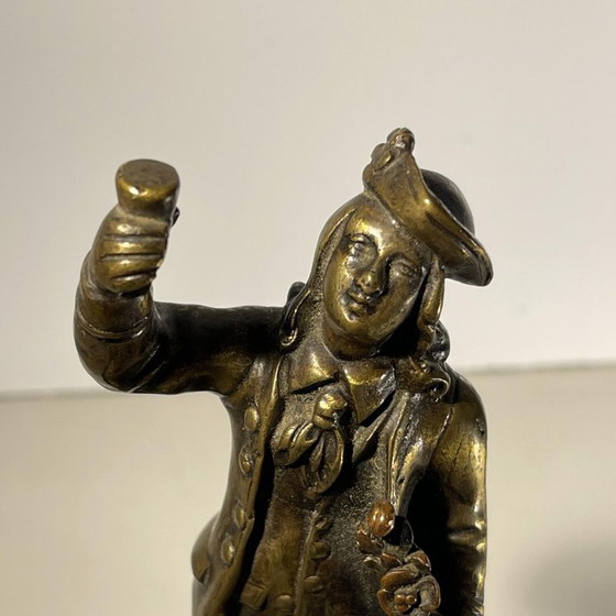 Desk Bell Figurine in Bronze with Acorn-Shaped Chimes, 19th Century – Table accessories, Brass (photo 2 of 16)