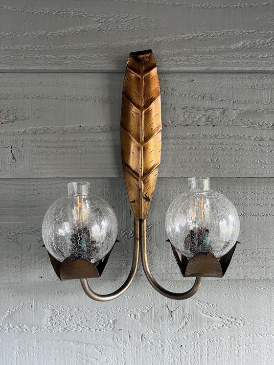 Image 1 of Vintage Hollywood Regency wall lamp