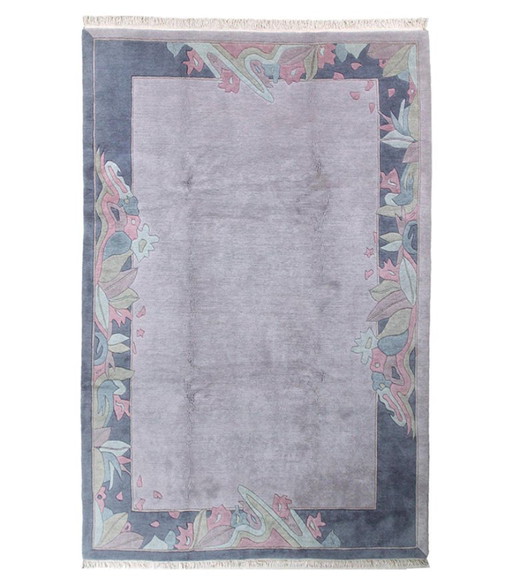 Original Modern Designer aus Hochlandwolle Teppich Nepal 301 x 198 cm 
