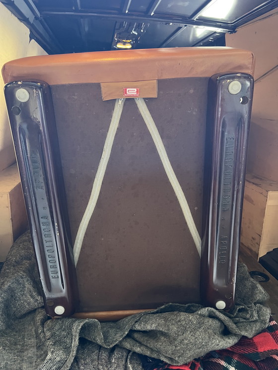 Image 1 of Paltrona Italia design in pelle anni '70