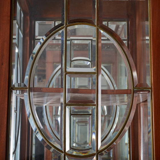 Buffet deux pièces avec miroir et 2 tiroirs – Vaisseliers, Art Nouveau (photo 9 of 18)