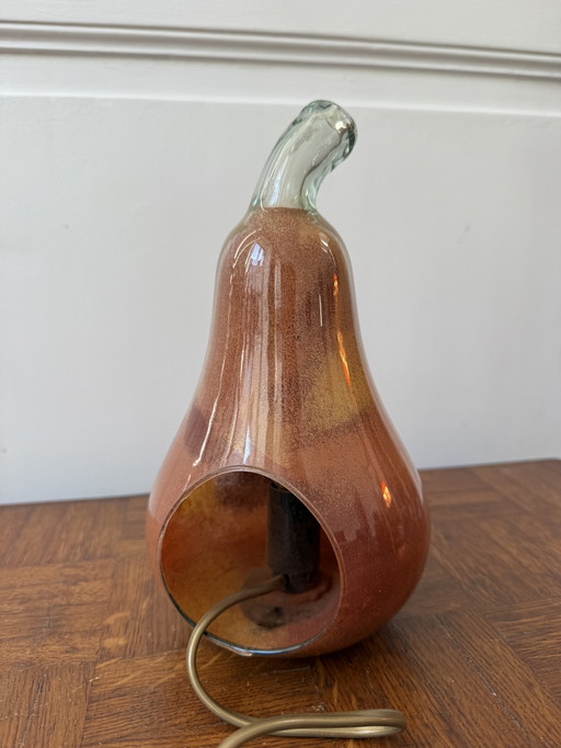 Lampe en verre en forme de poire 