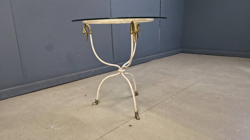 Mid century italian swan side table, 1970s 