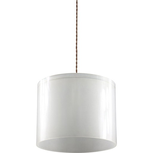 Italiaanse vintage plexiglas hanglamp, jaren 1980