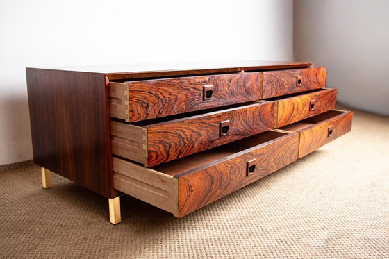 Image 1 of Große dänische Kommode aus Palisander, 6 Schubladen, von Erik Brouer für Brouer's Mobelfabrik