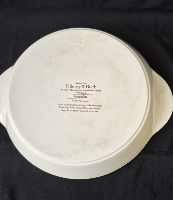 Image 1 of Plato redondo con asas Acapulco Villeroy & Boch 22,7 cm