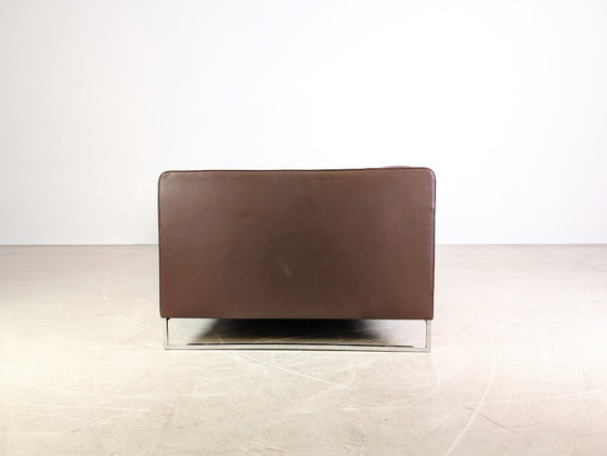 Image 1 of Sofá de dos plazas original Ligne Roset, sofá de diseño, piel Urbani, marrón