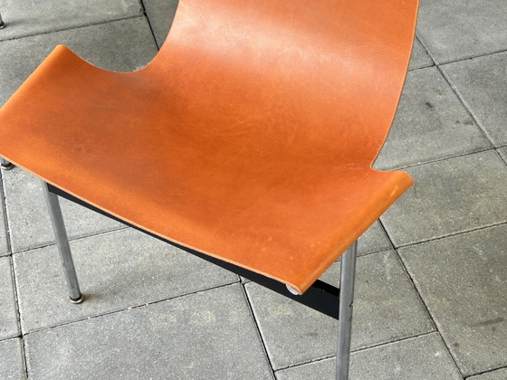 Set of 6 T-Chairs Designed by Katavolos, Litell & Kelly for Laverne, 1950s – ifc, Dining chairs, Leather (photo 8 of 11)