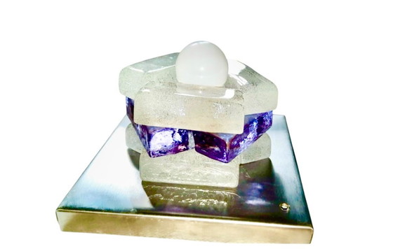 Image 1 of Albano Poli by Poliarte wandverlichting glas murano, Italië 1970